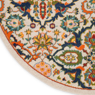The Rug Corner Nourison Home Nourison Home - Allur Ivory/Multi-Color Area Rug ALR03  