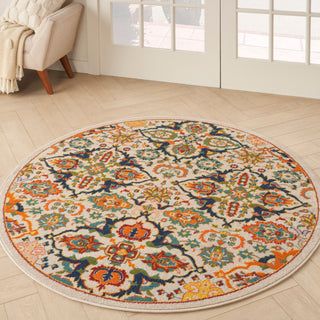 The Rug Corner Nourison Home Nourison Home - Allur Ivory/Multi-Color Area Rug ALR03  