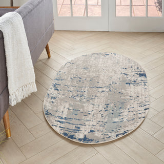 The Rug Corner Nourison Home Nourison Home - Quarry Ivory/Blue Area Rug QUA01  