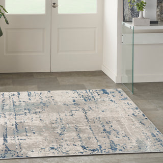 The Rug Corner Nourison Home Nourison Home - Quarry Ivory/Blue Area Rug QUA01  