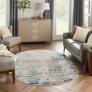 The Rug Corner Nourison Home Nourison Home - Quarry Ivory/Blue Area Rug QUA01  