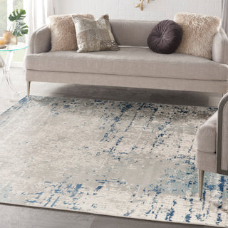The Rug Corner Nourison Home Nourison Home - Quarry Ivory/Blue Area Rug QUA01  