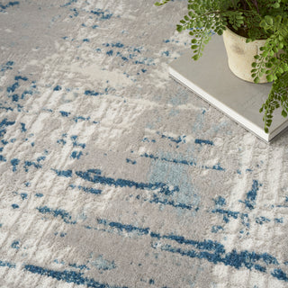 The Rug Corner Nourison Home Nourison Home - Quarry Ivory/Blue Area Rug QUA01  