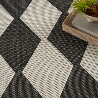 The Rug Corner Nourison Home Positano POS04 BLACK Area Rugs  