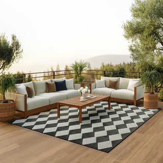 The Rug Corner Nourison Home Positano POS04 BLACK Area Rugs  