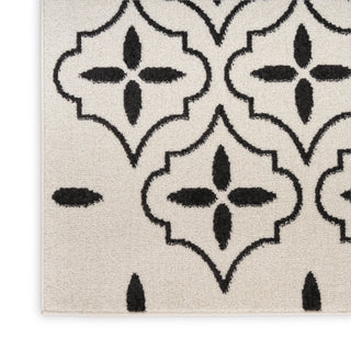The Rug Corner Nourison Home Nourison Essentials NRE04 IVBLK Area Rugs  