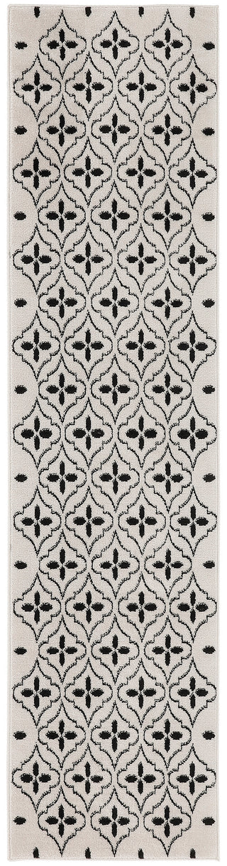The Rug Corner Nourison Home Nourison Essentials NRE04 IVBLK Area Rugs  