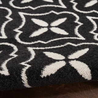 Nourison Home - Nourison Essentials Black/Ivory Area Rug NRE04