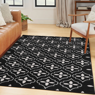 Nourison Home - Nourison Essentials Black/Ivory Area Rug NRE04