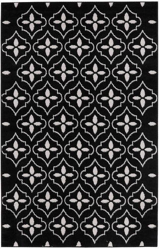 Nourison Home - Nourison Essentials Black/Ivory Area Rug NRE04