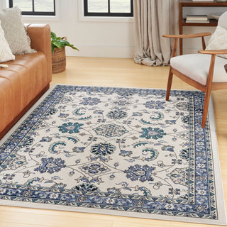 The Rug Corner Nourison Home Nourison Essentials NRE05 IVBLU Area Rugs  