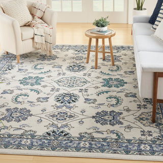 The Rug Corner Nourison Home Nourison Essentials NRE05 IVBLU Area Rugs  