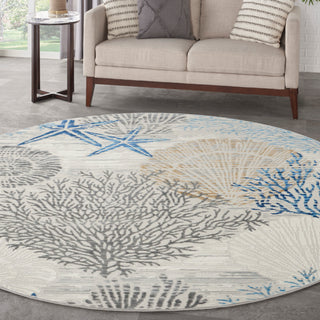 The Rug Corner Nourison Home Seaside SDS04 IVGRB Area Rugs  