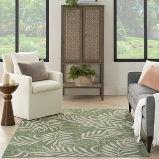 The Rug Corner Nourison Home Garden Oasis GOA01 GRNIV Area Rugs  