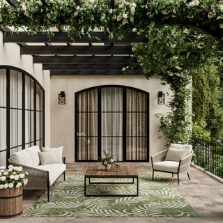 The Rug Corner Nourison Home Garden Oasis GOA01 GRNIV Area Rugs  