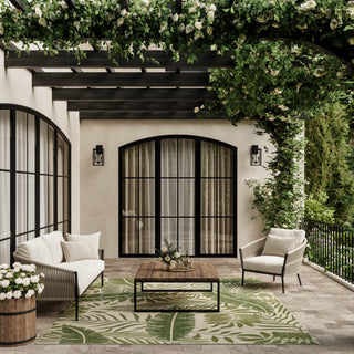 The Rug Corner Nourison Home Nourison Home - Garden Oasis Ivory/Green Area Rug GOA02  