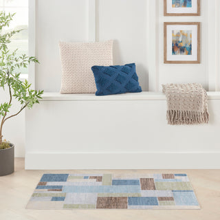 The Rug Corner Nourison Home Astra Machine Washable ASW09 BLGMT Area Rugs  