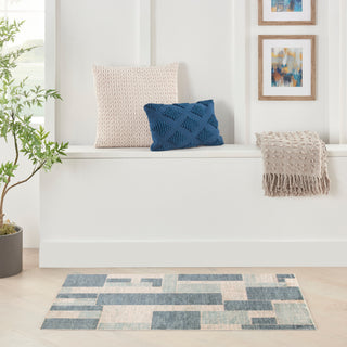 The Rug Corner Nourison Home Astra Machine Washable ASW09 BLUIV Area Rugs  