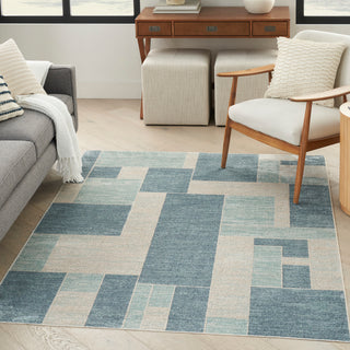 The Rug Corner Nourison Home Astra Machine Washable ASW09 BLUIV Area Rugs  