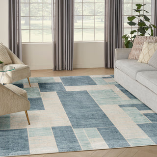 The Rug Corner Nourison Home Astra Machine Washable ASW09 BLUIV Area Rugs  