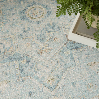 The Rug Corner Nourison Home Astra Machine Washable ASW12 LTBLU Area Rugs  