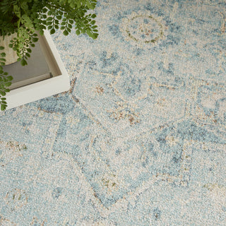 The Rug Corner Nourison Home Astra Machine Washable ASW12 LTBLU Area Rugs  