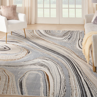 The Rug Corner Nourison Home Nourison Home - Glitz Green/Gold Area Rug GLZ21  