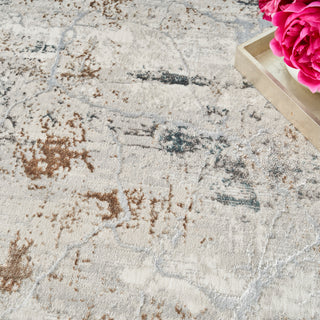 The Rug Corner Nourison Home Glitz GLZ23 GRYMT Area Rugs  