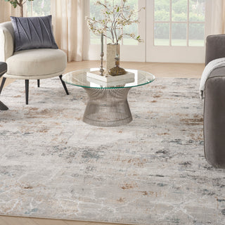 The Rug Corner Nourison Home Glitz GLZ23 GRYMT Area Rugs  