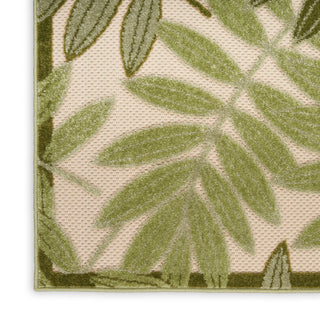 The Rug Corner Nourison Home Nourison Home - Aloha Ivory/Green Area Rug ALH18  