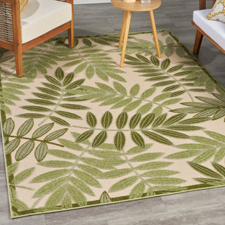 The Rug Corner Nourison Home Nourison Home - Aloha Ivory/Green Area Rug ALH18  