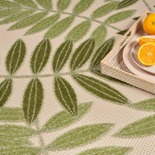 The Rug Corner Nourison Home Nourison Home - Aloha Ivory/Green Area Rug ALH18  