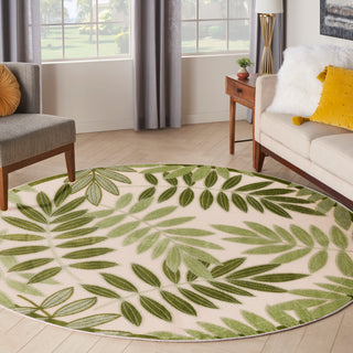 The Rug Corner Nourison Home Nourison Home - Aloha Ivory/Green Area Rug ALH18  