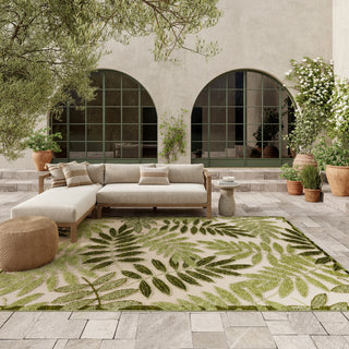 The Rug Corner Nourison Home Nourison Home - Aloha Ivory/Green Area Rug ALH18  