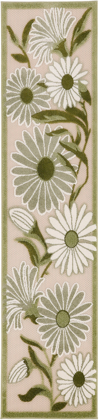 The Rug Corner Nourison Home Nourison Home - Aloha Ivory/Green Area Rug ALH33  