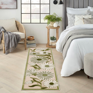 The Rug Corner Nourison Home Nourison Home - Aloha Ivory/Green Area Rug ALH33  