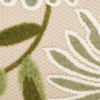The Rug Corner Nourison Home Nourison Home - Aloha Ivory/Green Area Rug ALH33  