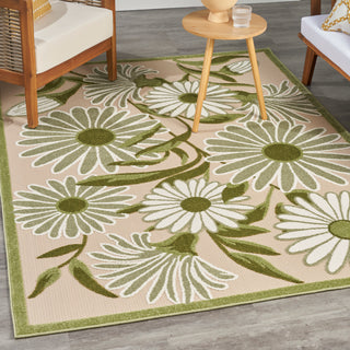 The Rug Corner Nourison Home Nourison Home - Aloha Ivory/Green Area Rug ALH33  