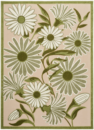 The Rug Corner Nourison Home Nourison Home - Aloha Ivory/Green Area Rug ALH33  