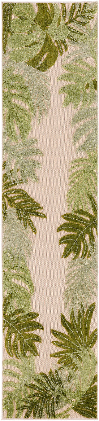 The Rug Corner Nourison Home Nourison Home - Aloha Ivory/Green Area Rug ALH40  