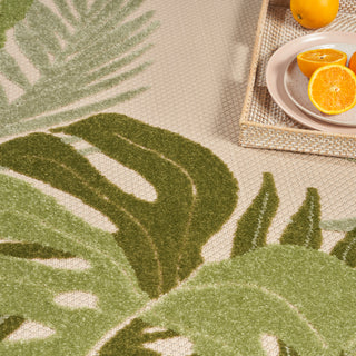 The Rug Corner Nourison Home Nourison Home - Aloha Ivory/Green Area Rug ALH40  