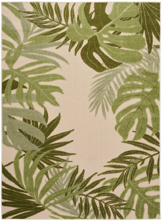 The Rug Corner Nourison Home Nourison Home - Aloha Ivory/Green Area Rug ALH40  