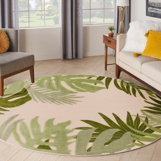 The Rug Corner Nourison Home Nourison Home - Aloha Ivory/Green Area Rug ALH40  