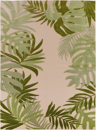 The Rug Corner Nourison Home Nourison Home - Aloha Ivory/Green Area Rug ALH40  