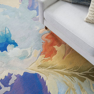 The Rug Corner Nourison Home Prismatic PRS37 BLMTC Area Rugs  