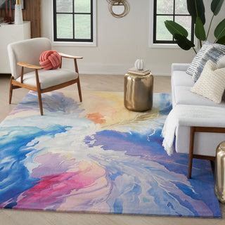 The Rug Corner Nourison Home Prismatic PRS37 BLMTC Area Rugs  