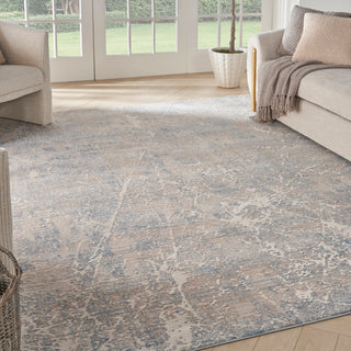 The Rug Corner Nourison Home Nourison Home - Exhale Beige/Blue Area Rug EXL02  