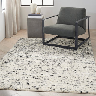 Calvin Klein Billows - Ivory/Black Area Rug BIL01