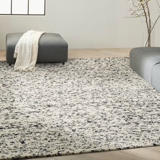 Calvin Klein Billows - Ivory/Black Area Rug BIL01