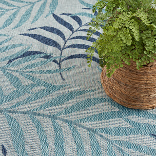 The Rug Corner Nourison Home Garden Oasis GOA01 BLUE Area Rugs  